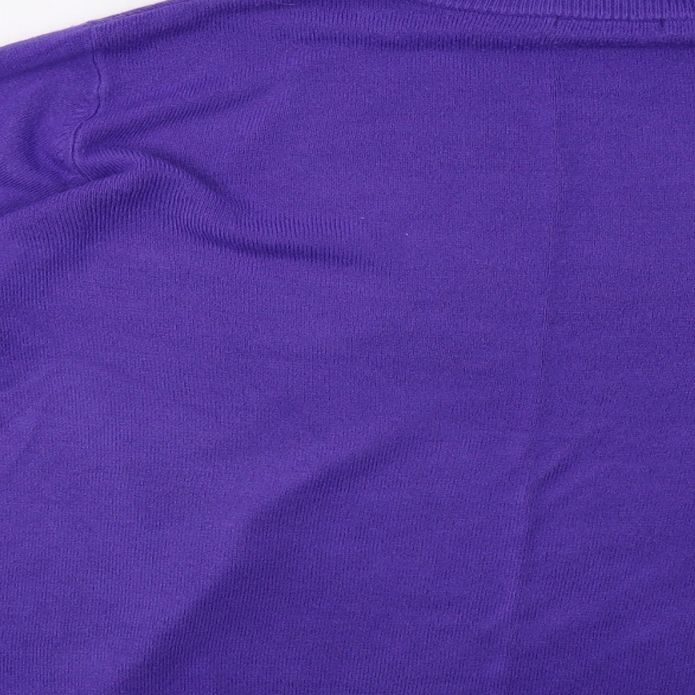 Bonmarché Womens Purple Knit Pullover Sweatshirt Size L