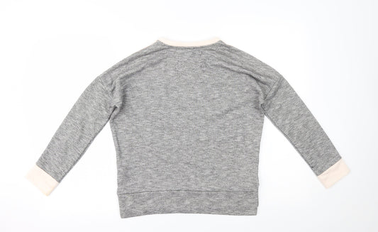 New Look Girls Grey Pullover Jumper Size 12-13 Years