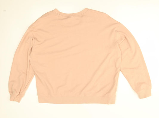 Womens UK Size XL H&M Pink Pullover Jumper
