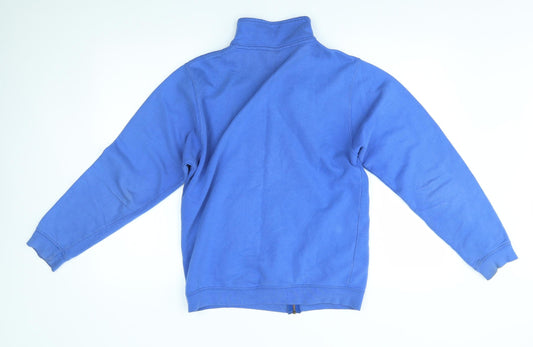 Awdis Mens Blue Full Zip Sweatshirt Size S - Henshaw's roofing and building supplies