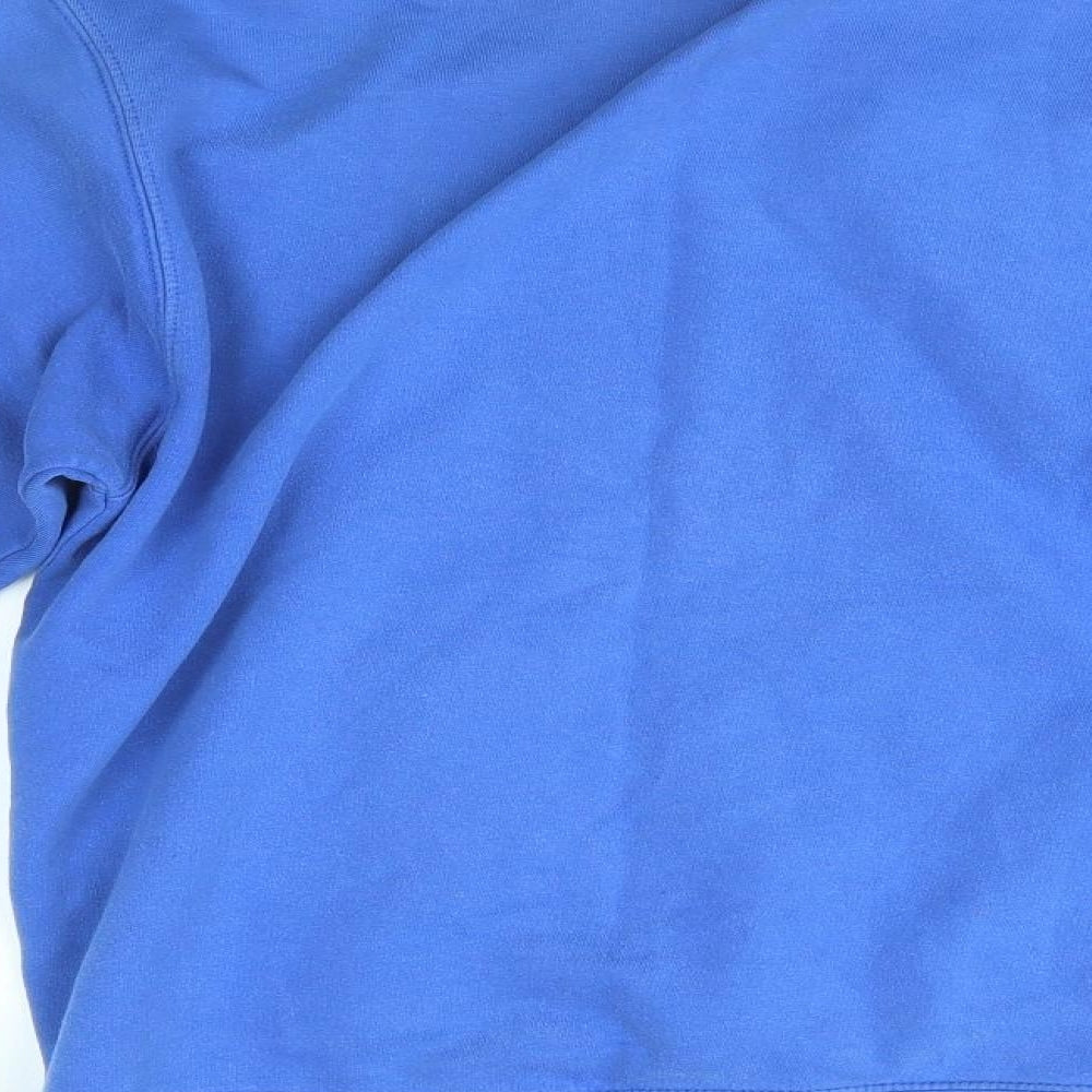 Awdis Mens Blue Full Zip Sweatshirt Size S - Henshaw's roofing and building supplies