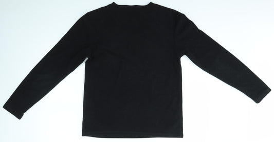 CEDARWOOD STATE Mens Black Pyjama Top Size S