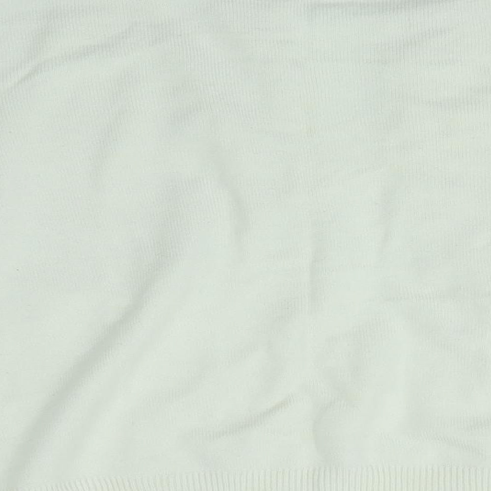 Womens UK Size 14 Pure and Natural Ivory Cardigan Jumper