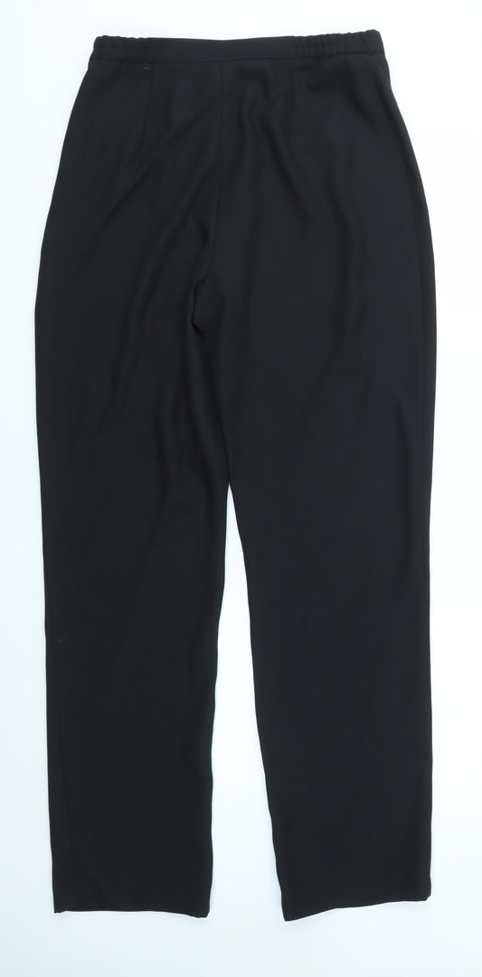 WARP AND WEFT Womens Black Dress Pants Trousers Size 12 L30 in