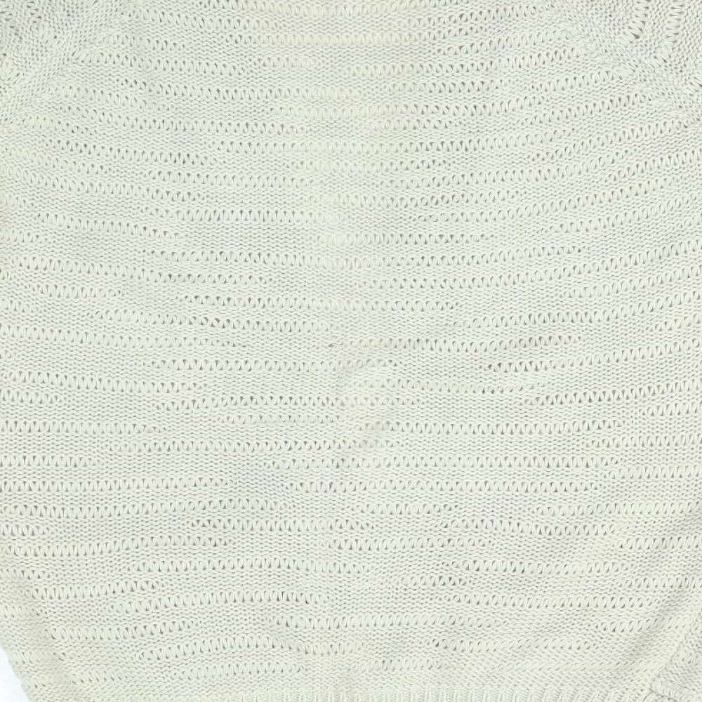 Womens UK Size 12 Preworn Beige Cardigan Jumper