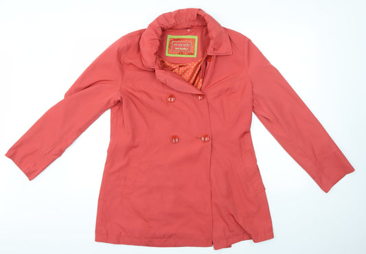 Womens UK Size 14 Per Una Orange Overcoat