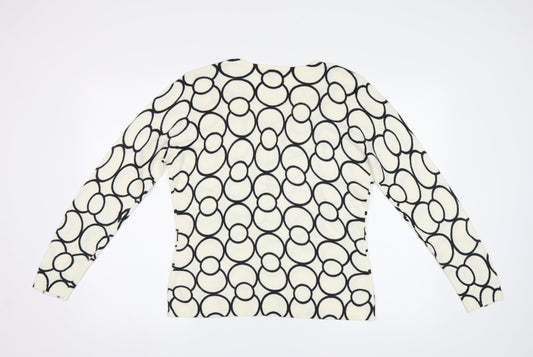 Womens UK Size S BM White Pullover Jumper