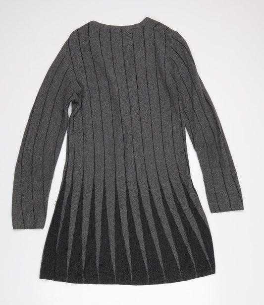 Womens UK Size 10 M&S Grey Cardigan Jumper