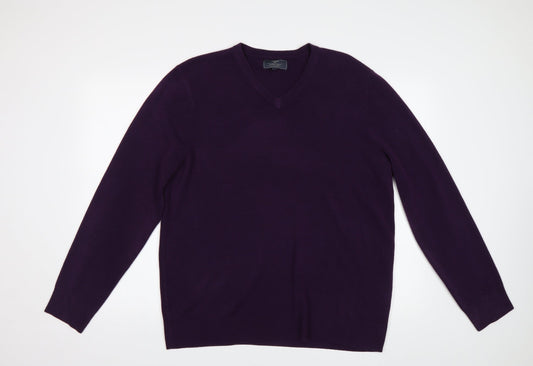 Mens UK Size L BHS Purple Pullover Jumper
