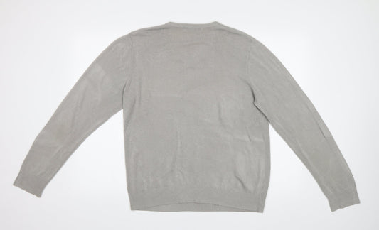 M&S Mens Grey Pullover Jumper Size L
