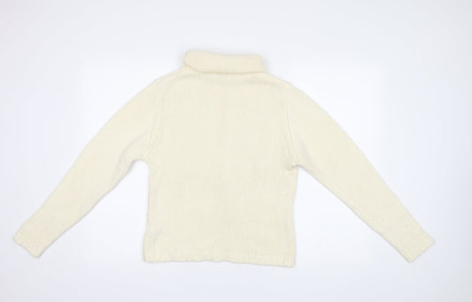 Womens UK Size L Liquid Ivory Pullover Jumper