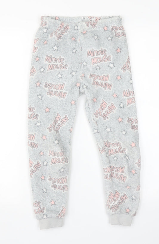 Primark Girls Grey Pyjama Pants Size 6-7 Years - Minnie mouse