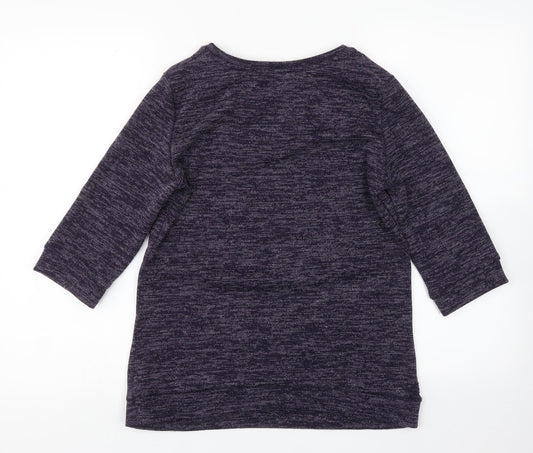Womens UK Size L oodji Purple Pullover Jumper