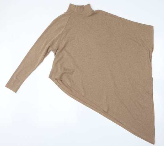 Womens UK Size 8 AX Paris Brown Pullover Jumper