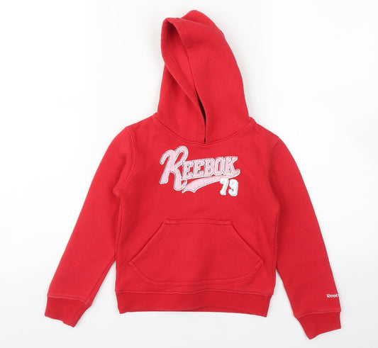Reebok Girls Red Pullover Hoodie Size 3-4 Years