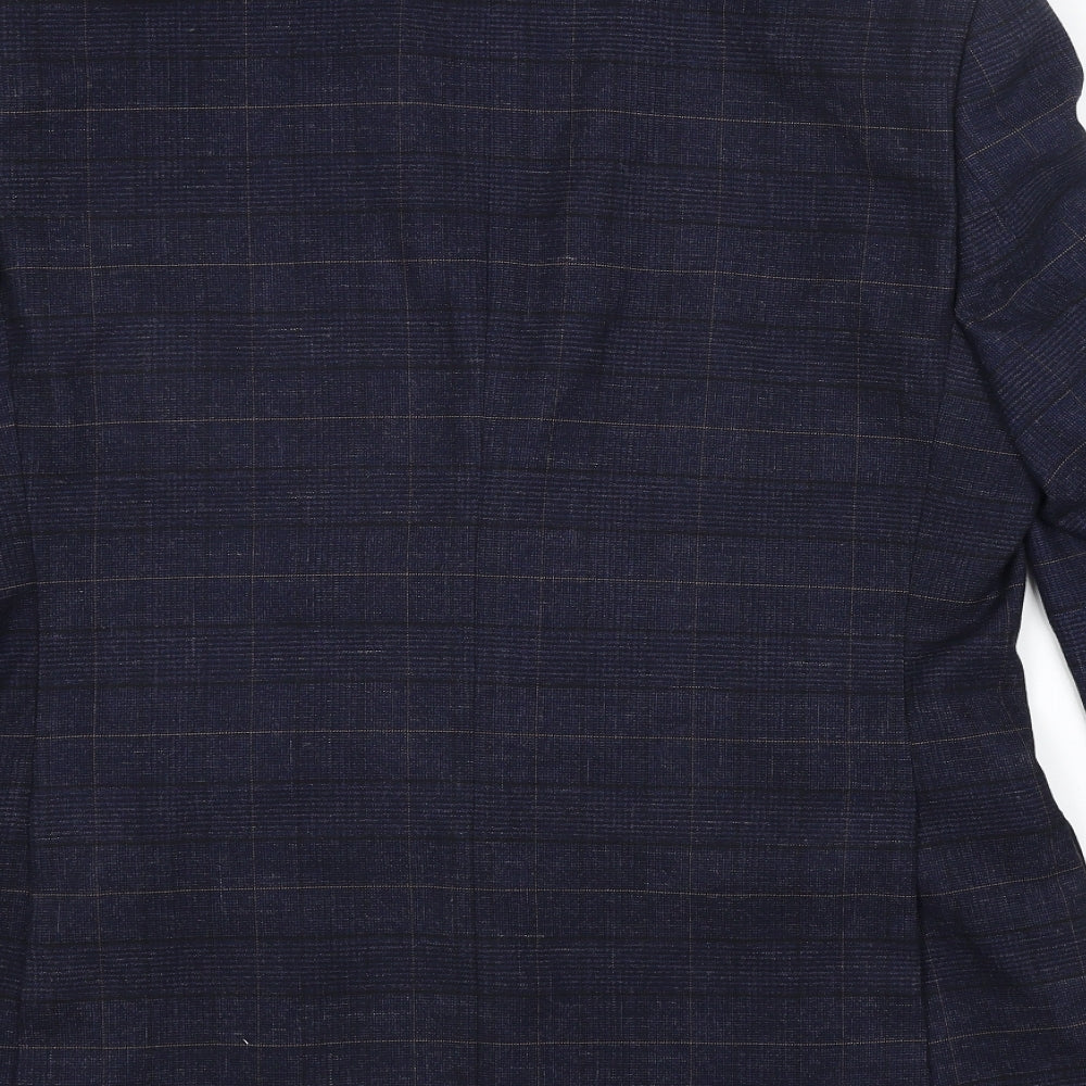 Mens UK Size Preworn Regular Blue Suit Jacket