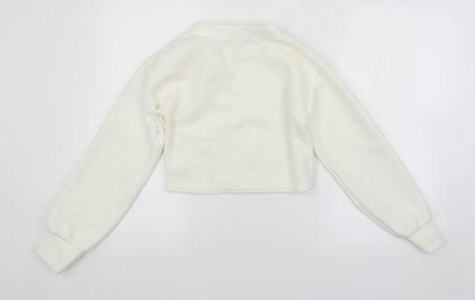 Womens UK Size 6 PRETTYLITTLETHING White Pullover Jumper