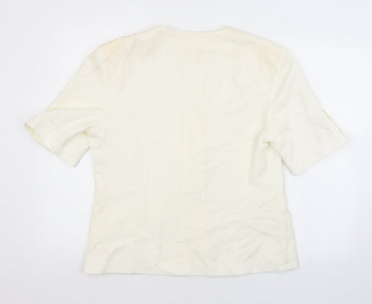 Womens UK Size 14 Preworn White Jacket