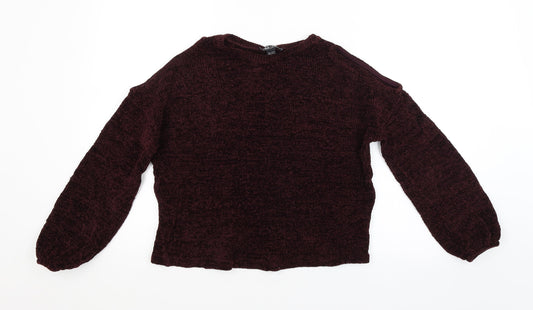 New Look Girls Purple Pullover Jumper Size 14-15 Years