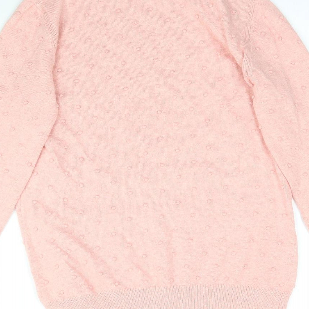 Womens UK Size S CC Pink Pullover Jumper
