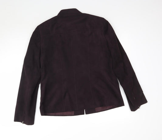 J. Taylor Womens Purple Jacket Size 16