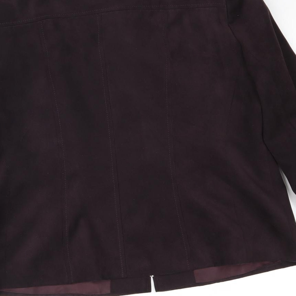 J. Taylor Womens Purple Jacket Size 16