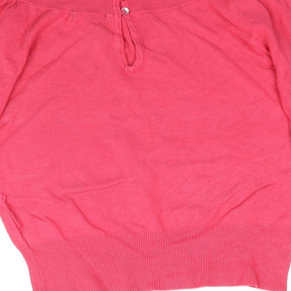 Womens UK Size 10 Atmosphere Pink Basic Blouse