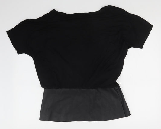 Womens UK Size 16 HEINE Black T-Shirt