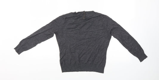 Womens UK Size S Zara Grey Pullover Jumper