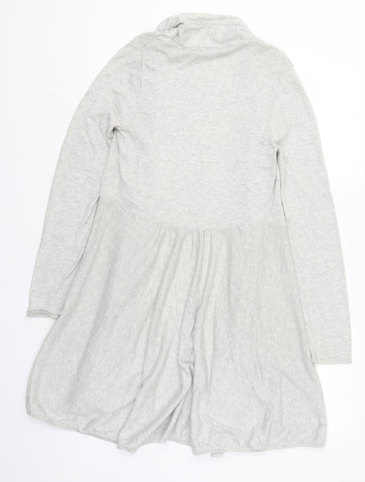 Womens UK Size 8 Repeat Grey Cardigan Jumper