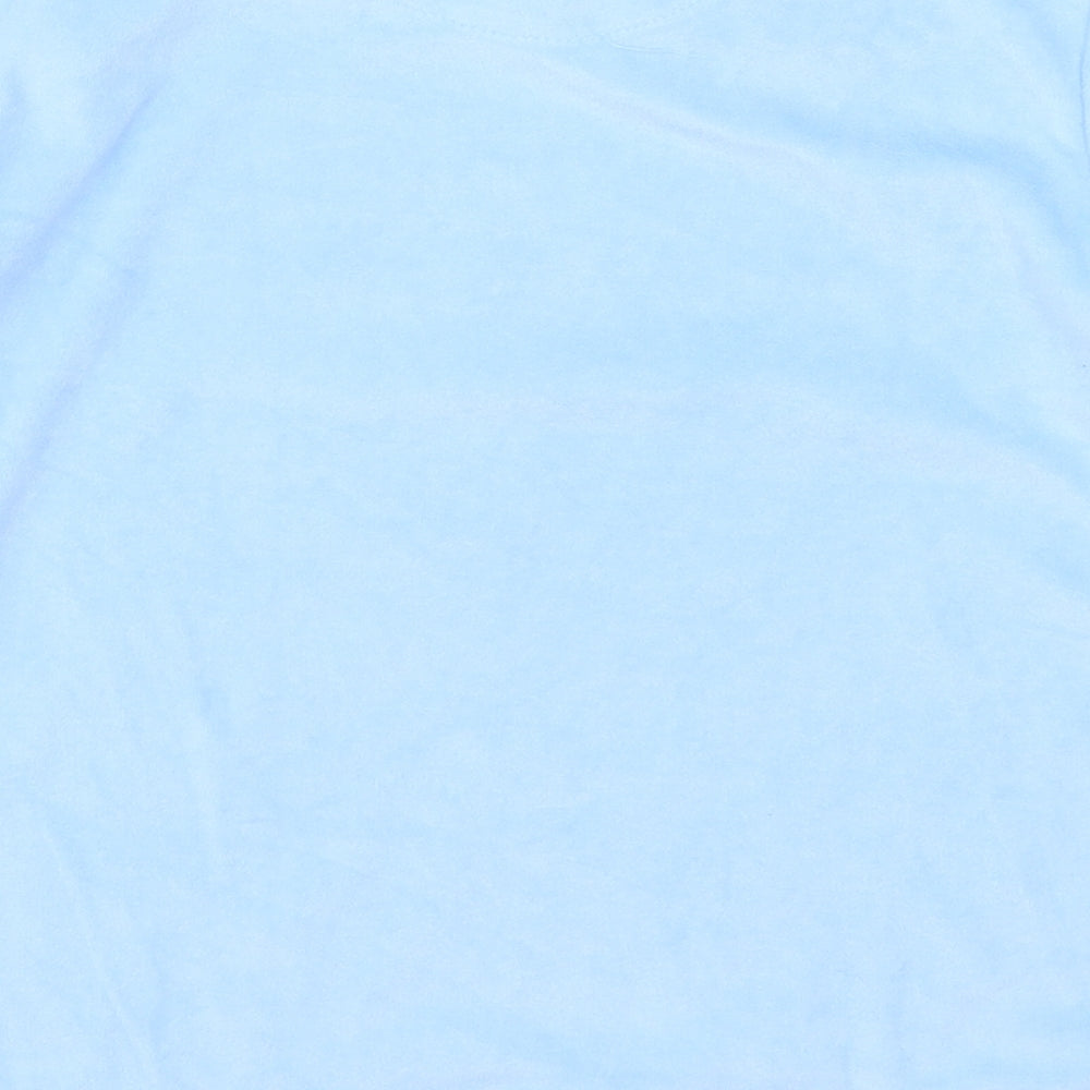 Primark Girls Blue Solid Top Pyjama Top Size 9-10 Years - Elsa Frozen