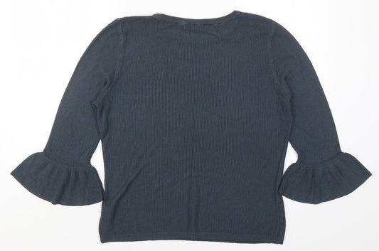 Womens UK Size 12 TU Blue Basic T-Shirt
