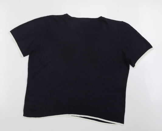 Womens UK Size 14 Bonmarché Blue Pullover Jumper