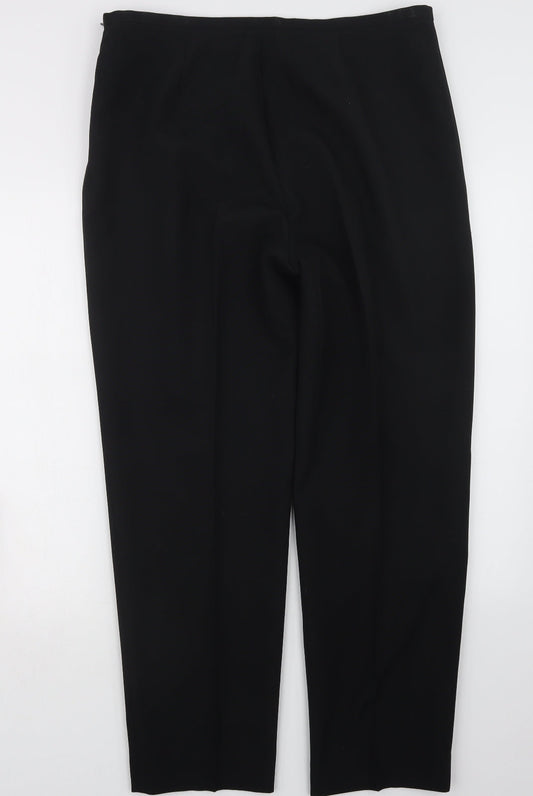 Classics Womens Black Trousers Size 18 L29.5 in