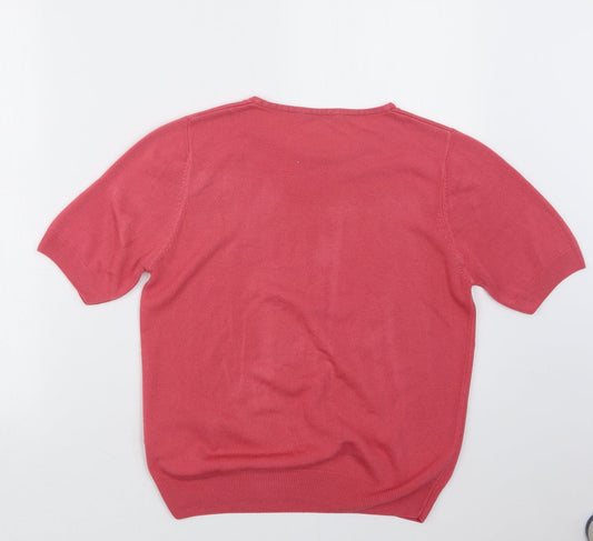 Womens UK Size 16 Marks and Spencer Pink Pullover Jumper