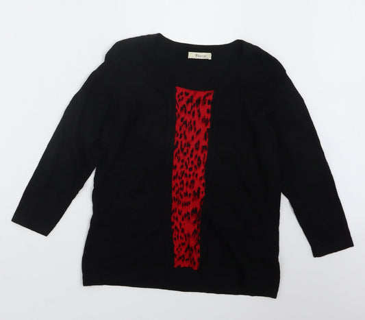 Womens UK Size M Precis Black Pullover Jumper