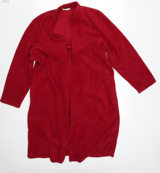 Womens UK Size 12 M&S Red Overcoat