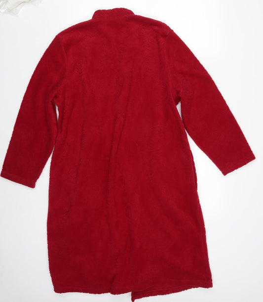 Womens UK Size 12 M&S Red Overcoat