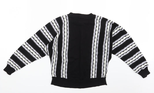 Womens UK Size 10 Preworn Black Pullover Jumper