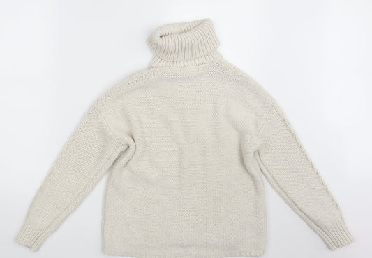 Primark Womens White Pullover Jumper Size 6
