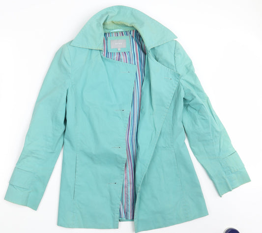 Womens UK Size 8 Per Una Green Trench Coat