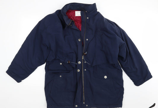 Additional front view of Casual Club women’s blue jacket, size UK 14