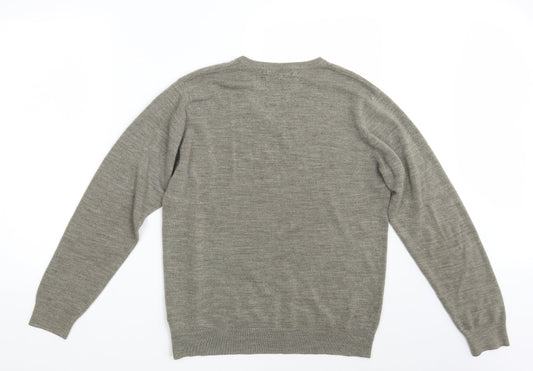 Mens UK Size L M&S Grey Pullover Sweatshirt