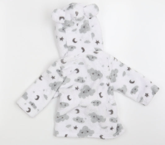Studio Girls White Solid Babydoll Robe Size 6-9 Months - EMMIE