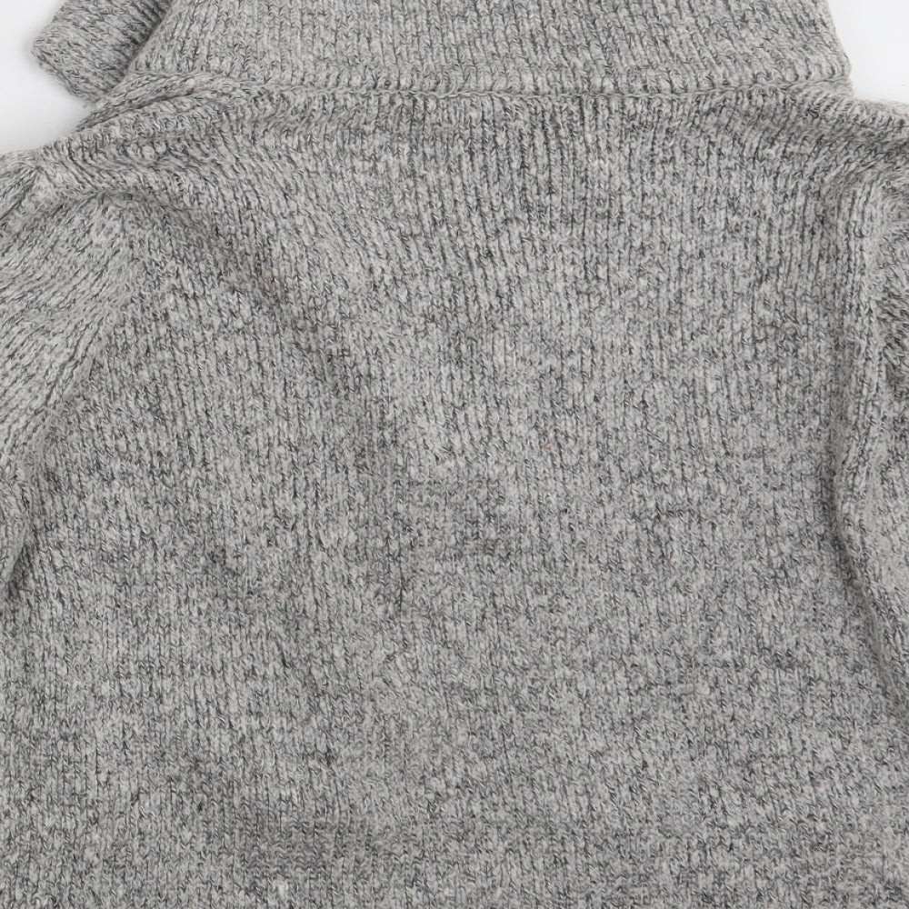 Womens UK Size L BM Grey Cardigan Jumper