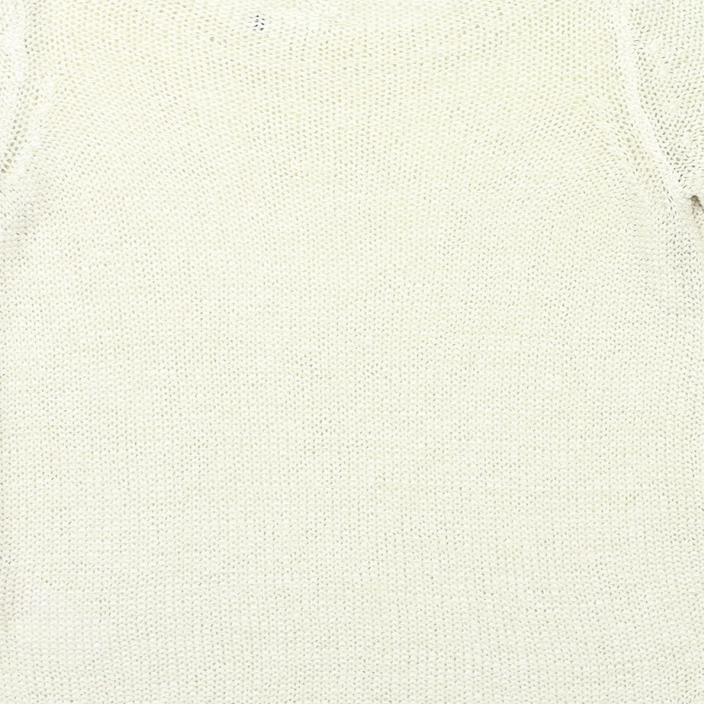 Womens UK Size L Only Beige Pullover Jumper