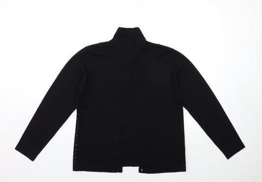 Womens UK Size 14 Marks and Spencer Black Cape Jumper