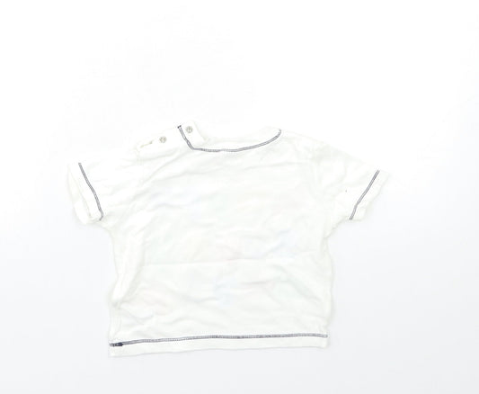 F&F Baby White Basic T-Shirt Size 9-12 Months