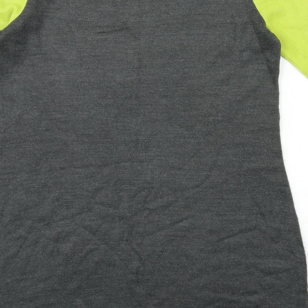 George Womens Grey Knit Jumper Dress Size 10