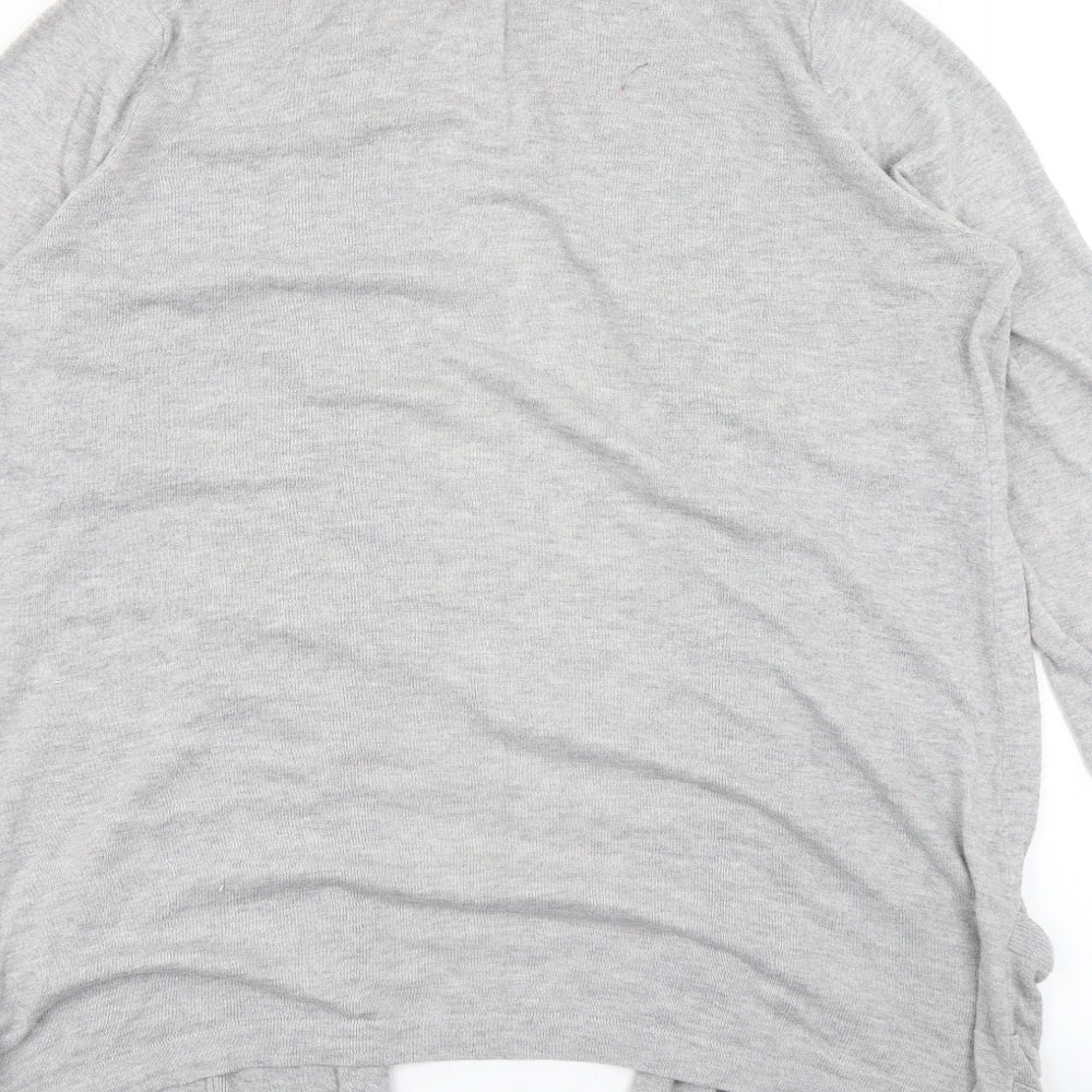 TU Womens Grey Knit Cardigan Jumper Size 16